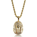 Gold Egyptian Pharaoh Pendant Necklace Statement