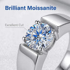 Classic Iced Out Pavé Wedding Ring — Silver-Tone