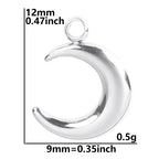 7Pcs No Fade Stainless Steel Wicca Moon Sun Egyptian Ankh Life Cross Pendant DIY Fatima Hand Turkish Evil Eye кулон Jewelry