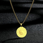 CHENGXUN Dainty Chef Knife Pendant Necklace for Women Men Steel Knife Charm Neck Chain Male Talisman Amulet Protection Jewelry