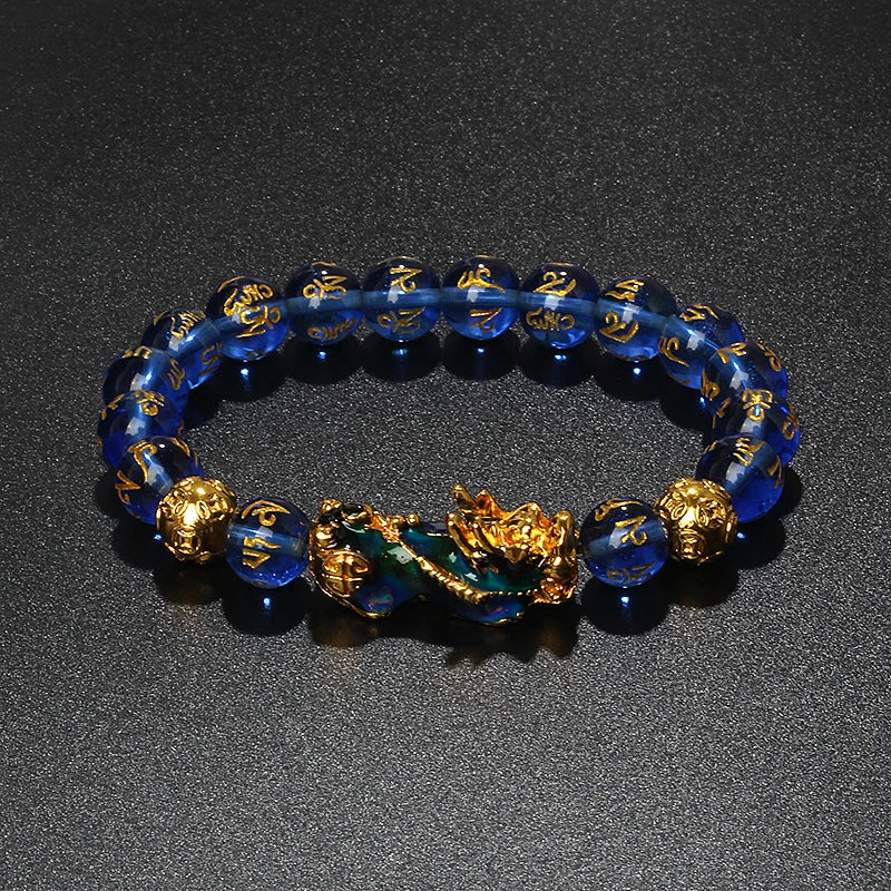 Color-Changing Natural Stone Pi Xiu Beaded Bracelet