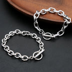 Minimal Silver Bracelet — Stainless Steel