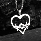 Sun Moon Star Trinity Pendant Necklace