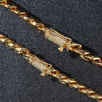 Iced Out Cuban Chain Necklace Stainless Steel 6-16MM