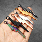 Lightning Minimal Pendant — Stainless Steel