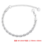 Twisted Snake Chain Bracelet — Gold or Silver, Stainless Steel