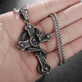 Snake Demon Skull Pendant Necklace — Gothic Vintage