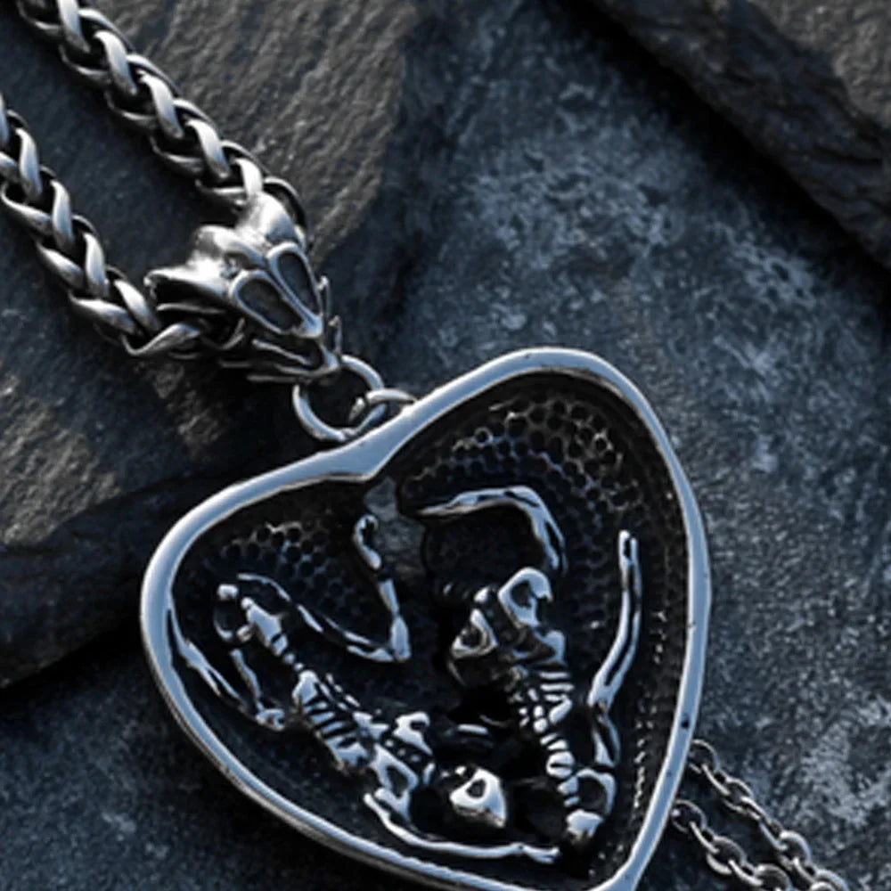 Angel Feather Wings Pendant Necklace for Men — Simple Chain