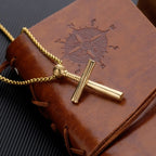 Cross Baseball Pendant Necklace Stainless Steel