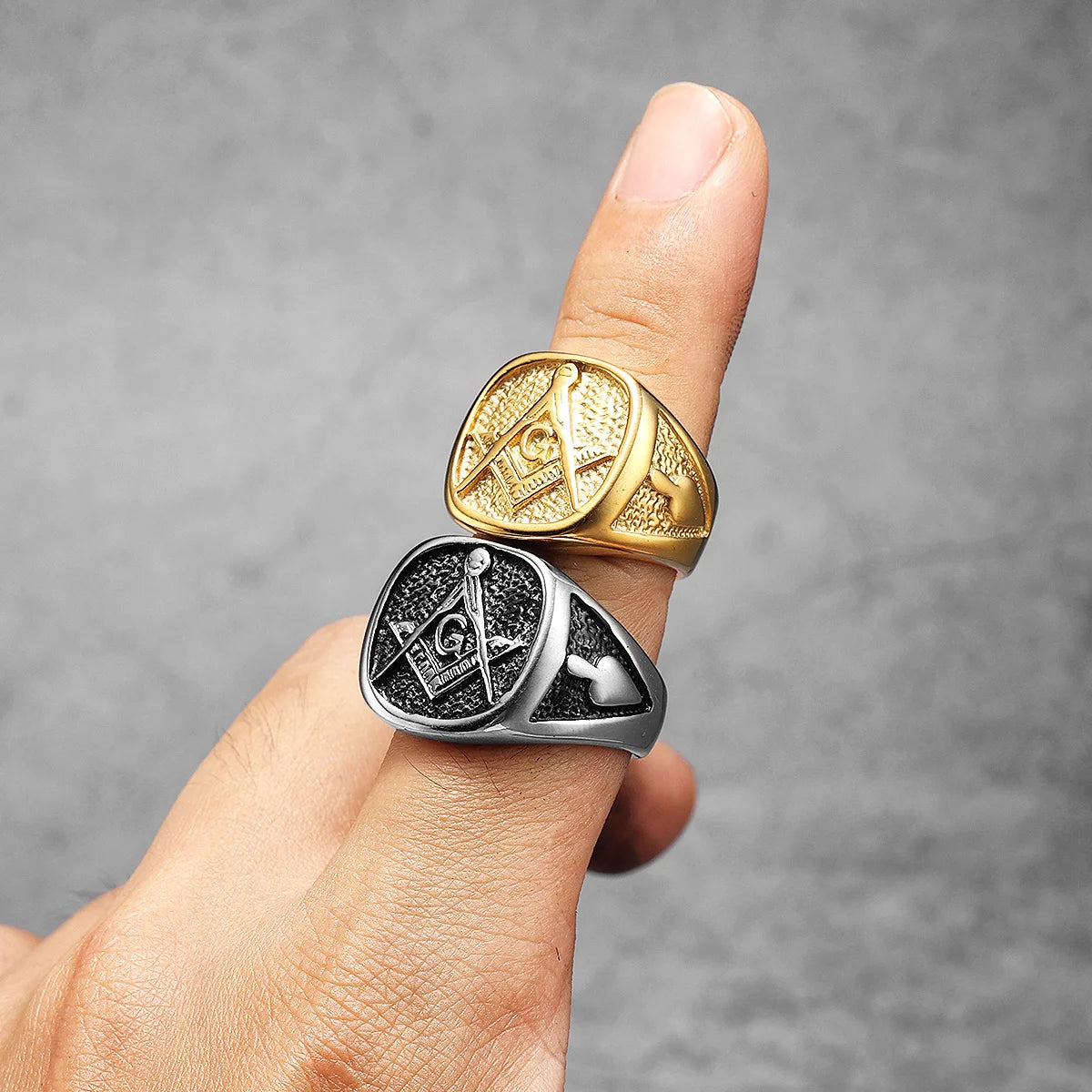 Masonic Ring — Stainless Steel