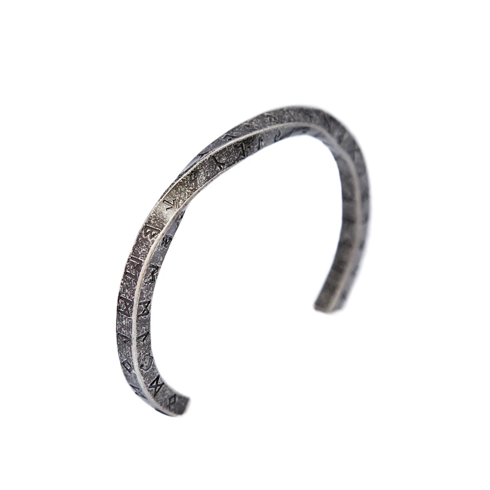 Mobius Rune Cuff Bracelet — Stainless Steel
