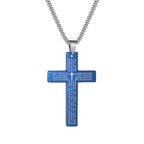 Cross Pendant Necklace — Stainless Steel