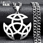 Triquetra Celtic Knot Pendant — Silver