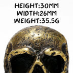 Copper Skull Ring — Stainless Steel
