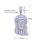 2026 New Hip Hop CZ Stone Paved Bling Iced Out JESUS PIECE Pendants Necklaces Gold Silver Color Charm for Men Rapper Jewelry