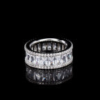 Iced Out Ring Stainless Steel 8MM CZ