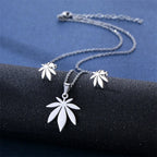 Stainless Steel Necklace For Women Man Maple Leaf Choker Pendant Chain Necklaces Engagement Jewelry korean Fashion NEW
