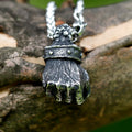 Power Fist Stainless Steel Pendant Necklace