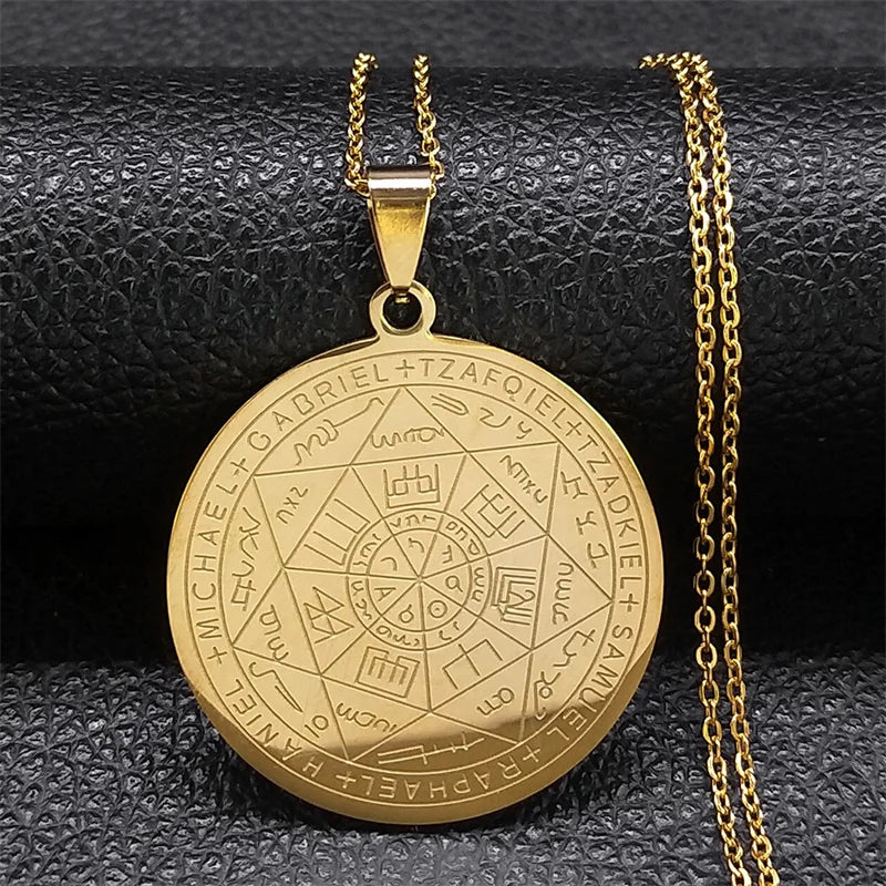 Seal of Seven Archangels Pendant — Stainless Steel