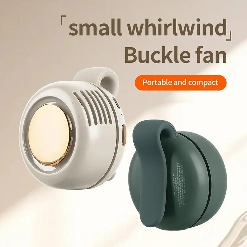 Rechargeable Bladeless Desk Fan - Small Clip-on Personal Fan, Quiet Mini Air Conditioner for Bed, Office, Travel