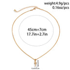 Lightning Bolt Box Chain Necklace — Stainless Steel