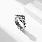 Punk Vintage Viking Snake Ring Men Women Stainless Steel Animal Ring Fashion Simple Biker Amulet Jewelry Gifts