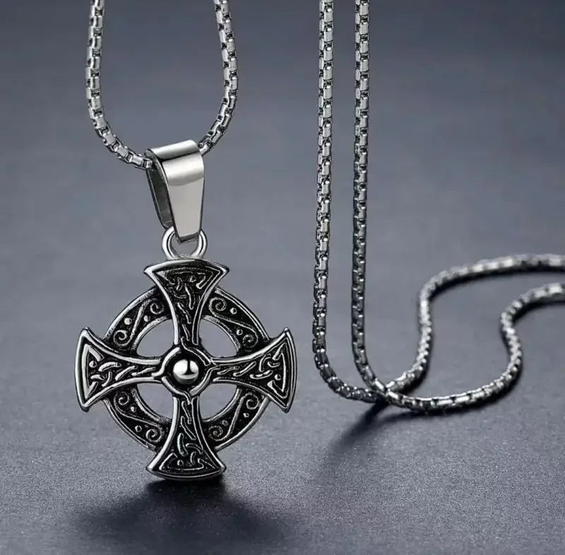 Celtic Cross Pendant Necklace