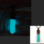 Wood Resin Night Light Pendant Necklace