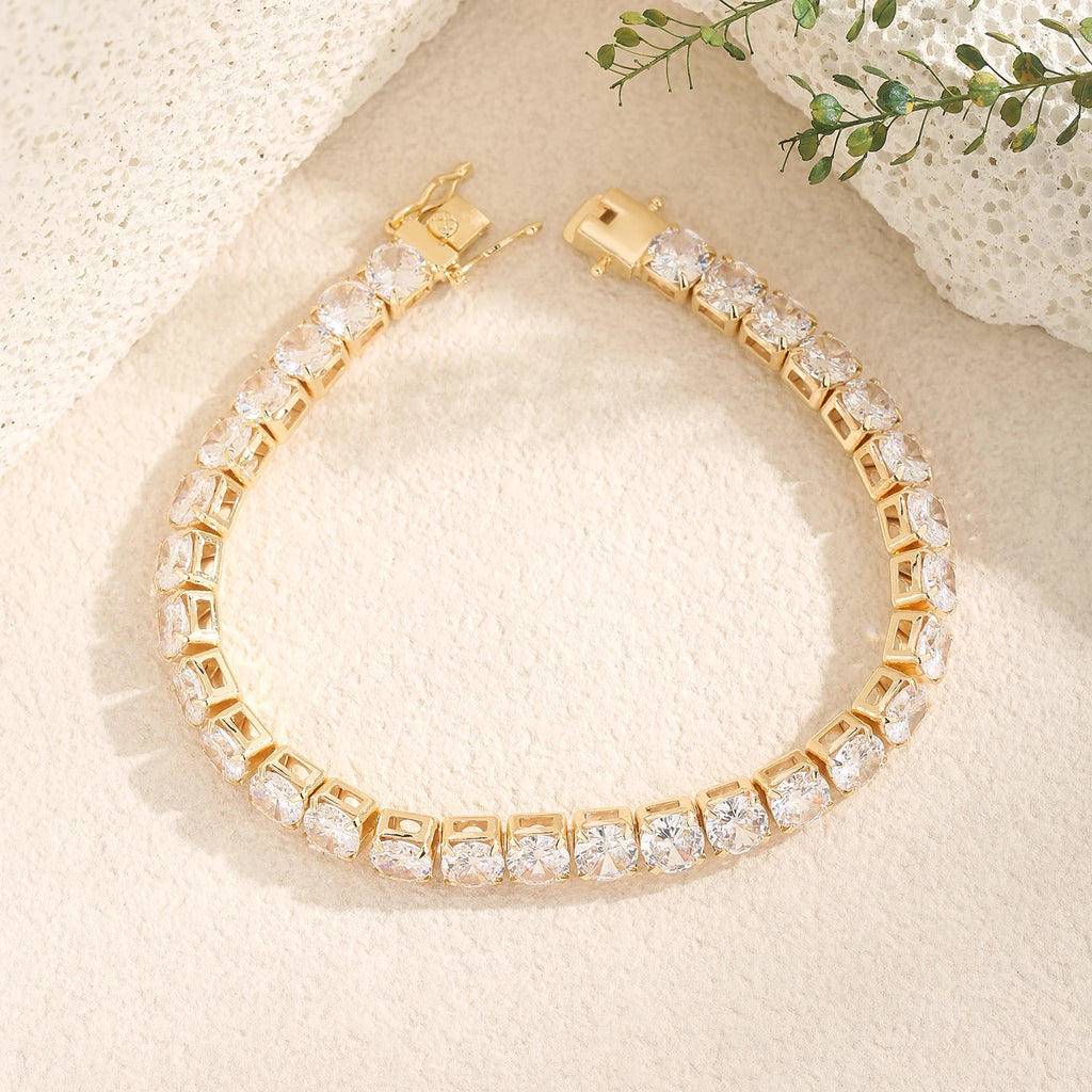 Fashionable Exquisite 6mm Bracelet and Necklace Set Design Anniversary Gift