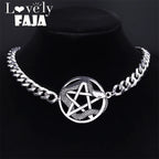 Star Snake Steel Pendant Gothic Witchcraft Satan