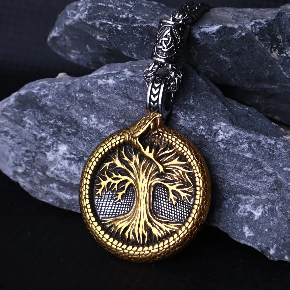 Yggdrasil Tree of Life Pendant Necklace — Mixed Metal