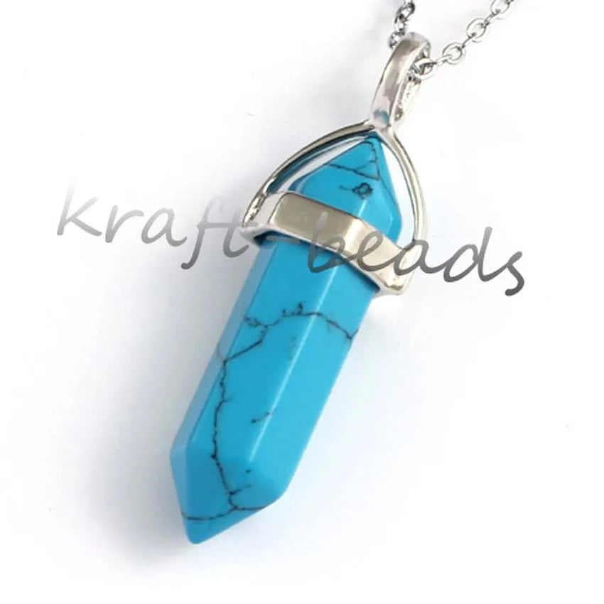 Amethyst Crystal Pendant Necklace