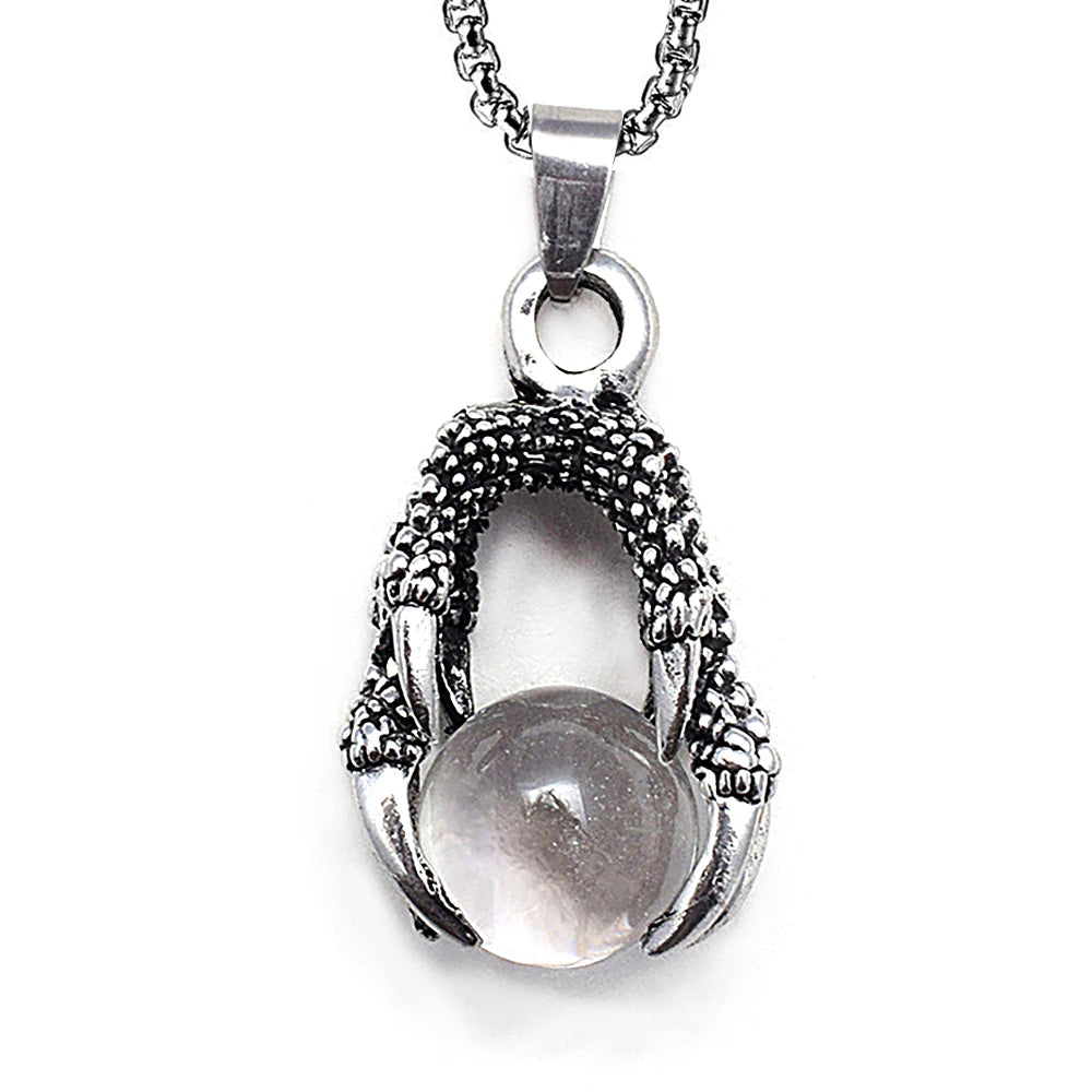 Dragon Claw Stainless Steel Pendant Necklace
