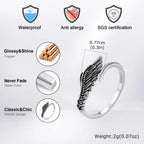 Wings Ring — Stainless Steel Adjustable