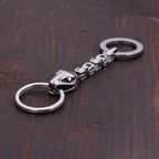 Viking Snake Keychain — Stainless Steel