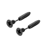 Gothic Nail Screw Piercing Stud Earrings — Stainless Steel