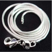 Silver-Tone Snake Chain Necklace — 1.2mm 80cm