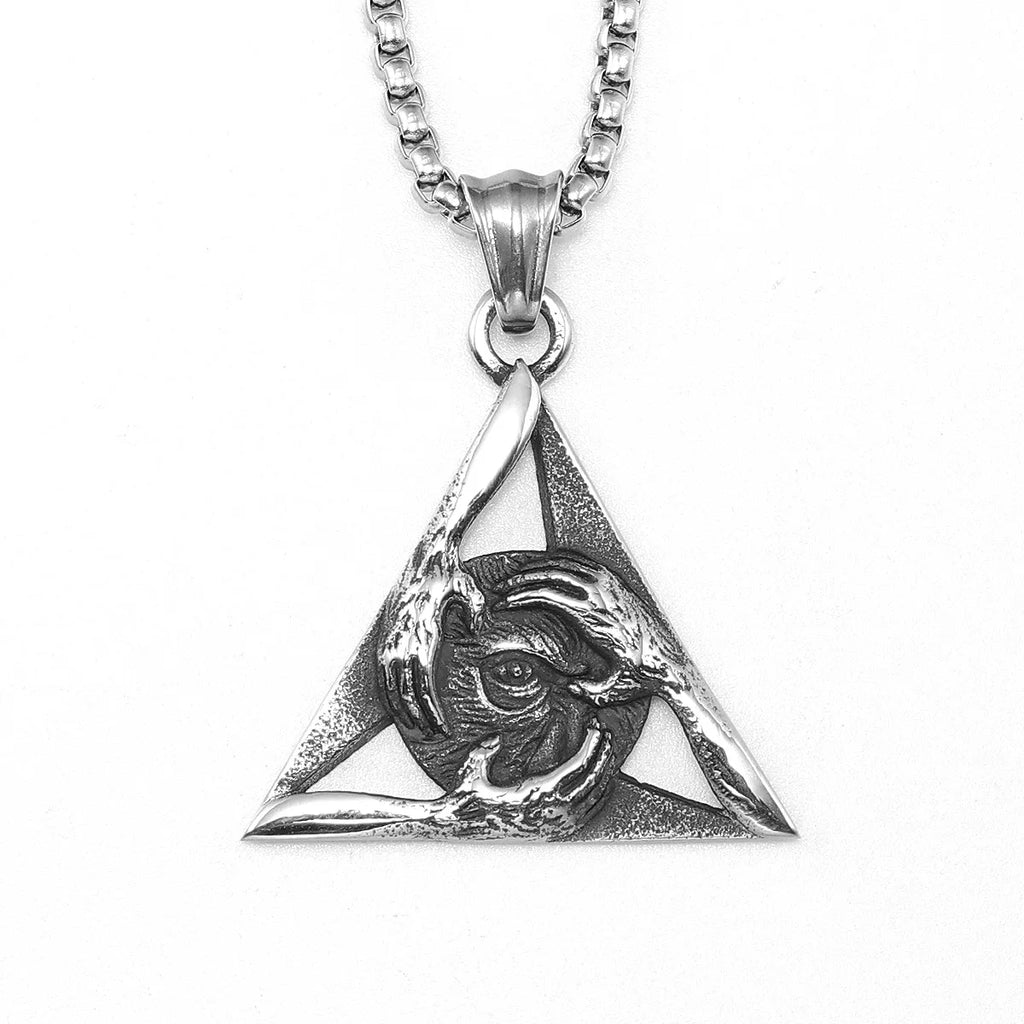 Freemasonry Eye Pendant — Stainless Steel