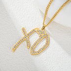 Hip Hop XO Necklace Pendant Hip Hop Rock Rapper Jewelry Necklace for Women Men