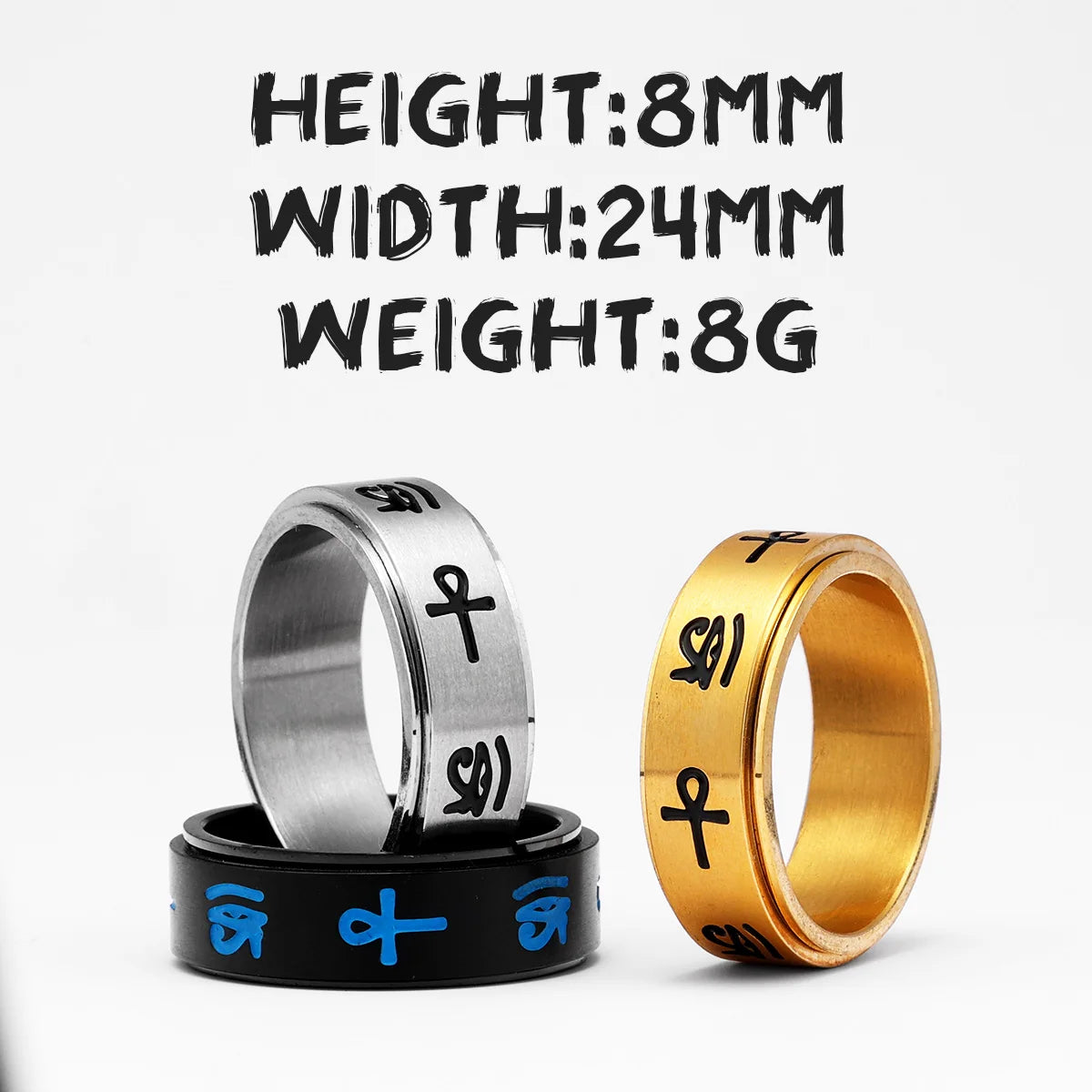 Eye of Horus Ring Stainless Steel