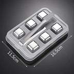 Reusable Whiskey Stones Stainless Steel Ice Cubes Quick-Freeze Wine Cooler Food Grade Metal Pellets Beer Cooler Bar