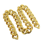 Hip Hop Gold Color Big Acrylic Chunky Chain Necklace For Men Punk Oversized Large Plastic Link Chain Men's Jewelry
