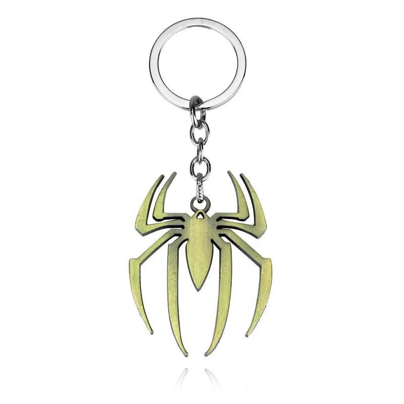  Stainless Steel Simple Personalized Spider Keychain Pendant Men and Women Fashion Party Pendant Necklace Charm Gifts