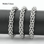 2022 New Trendy 316L Stainless Steel Base Chain Bracelet for Men Women Link Cuban Byzantine Coffee Beans Pig Nose Jewelry Gift