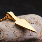Men's Stainless Steel Ankh Cross Spearhead Pendant Necklaces Fashion Vintage Eye of Horus Necklace Punk Amulet Jewelry