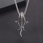 Retro Long Snake Three Headed Snake Pendant Necklace Stainless Steel Punk Biker Snake Necklace For Men Women Jewelry Gift