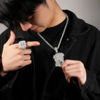 UWIN Big Religious Jesus Pendant Necklace Full Iced Out Cubic Zircon Pendant Charms Fashion Hip Hop Jewelry for Men