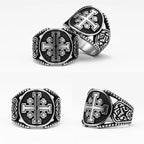 Jerusalem Cross Ring — Stainless Steel