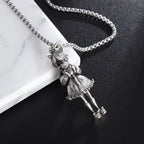 Seraph Warrior Pendant Necklace — Zinc Alloy