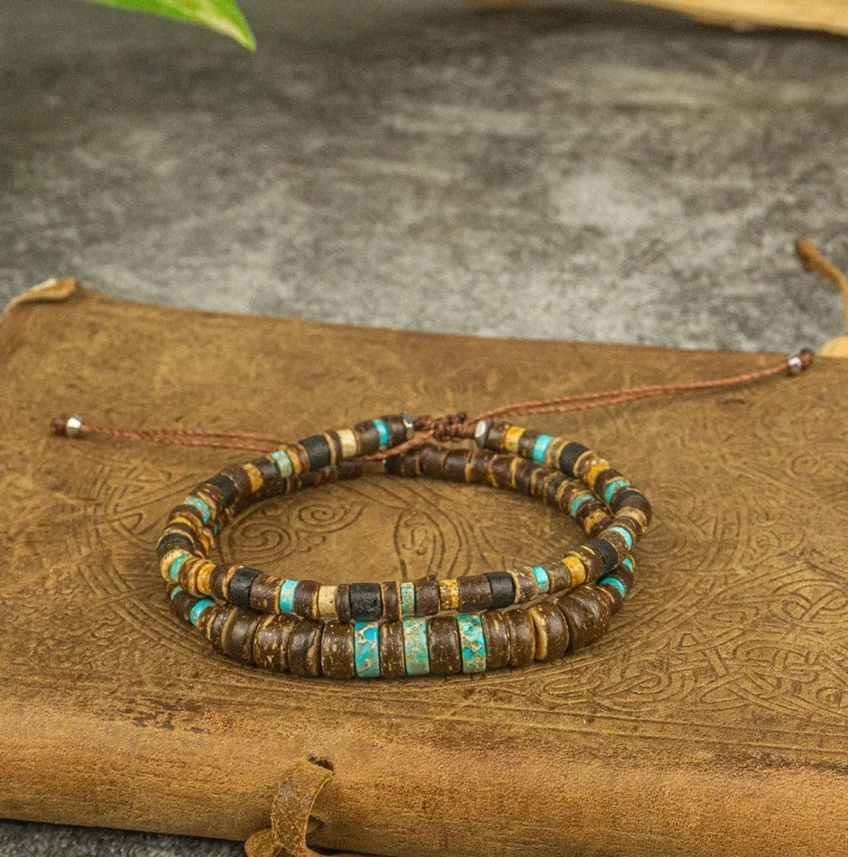 Mens Lava Stone Beaded Black Gemstone And Stainless Steel Waterproof Bracelet